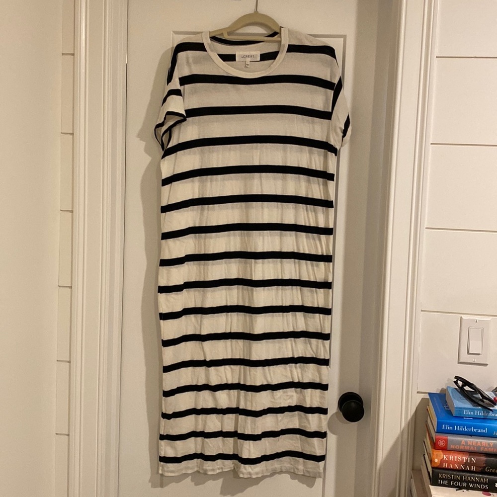 The GREAT striped T-shirt dress